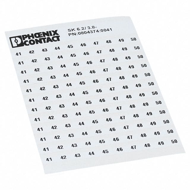 0804374:0041 Phoenix Contact  Bandes de marquage pour borniers